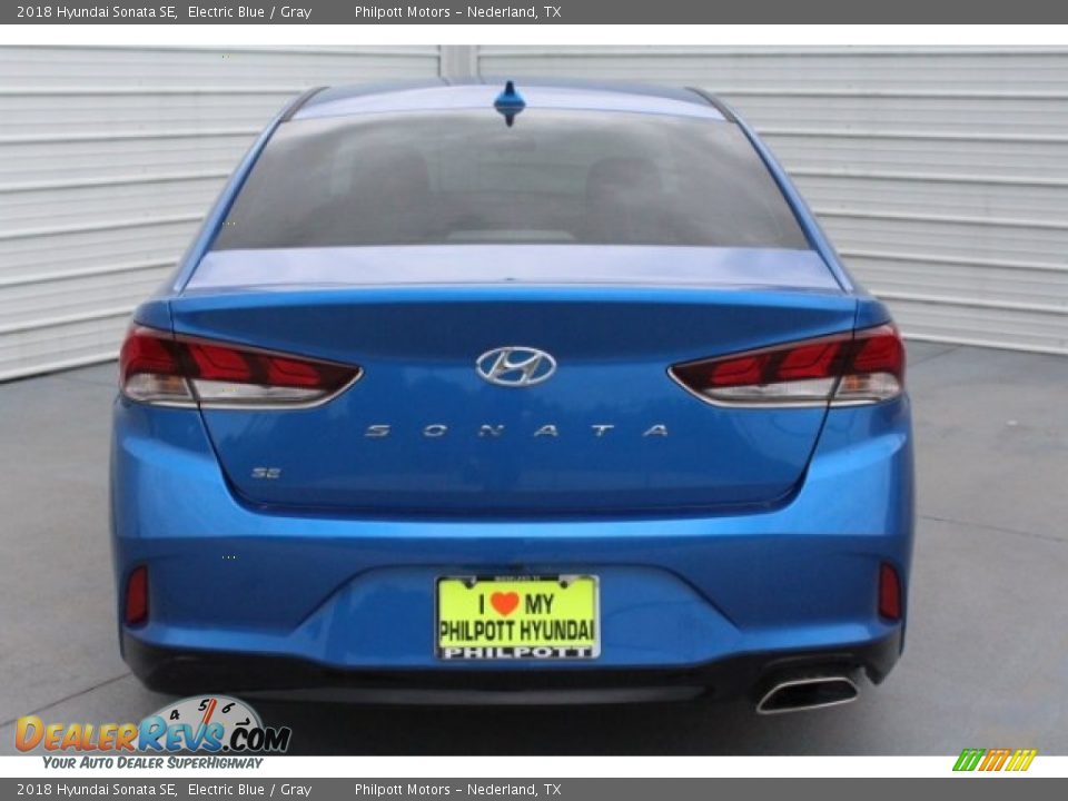 2018 Hyundai Sonata SE Electric Blue / Gray Photo #8