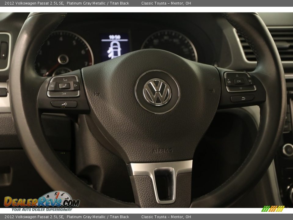 2012 Volkswagen Passat 2.5L SE Platinum Gray Metallic / Titan Black Photo #7