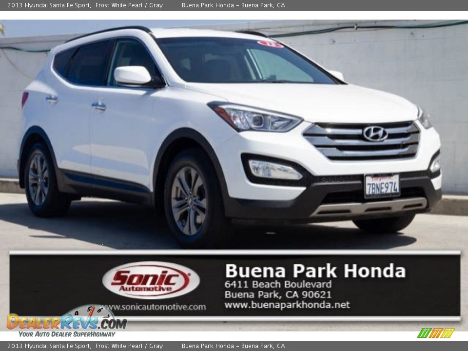 2013 Hyundai Santa Fe Sport Frost White Pearl / Gray Photo #1