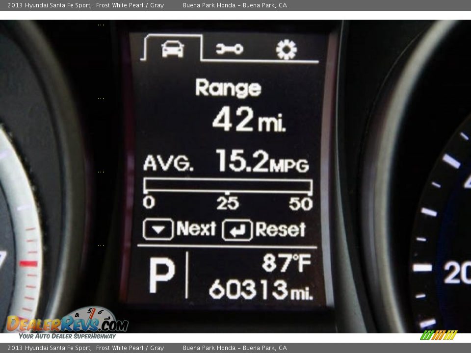 2013 Hyundai Santa Fe Sport Frost White Pearl / Gray Photo #6