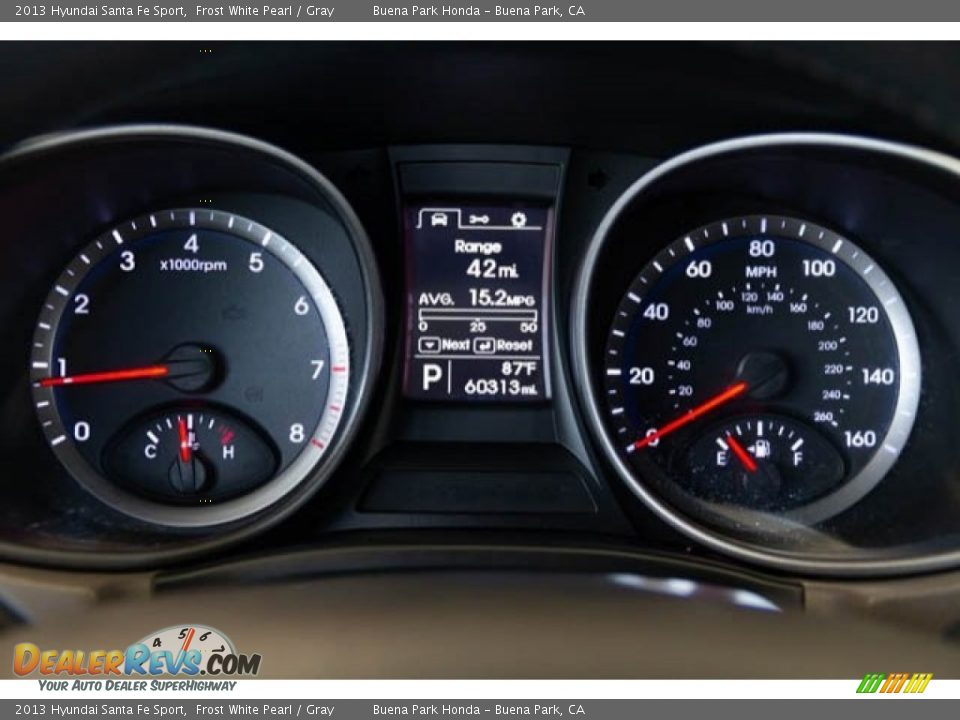 2013 Hyundai Santa Fe Sport Frost White Pearl / Gray Photo #24