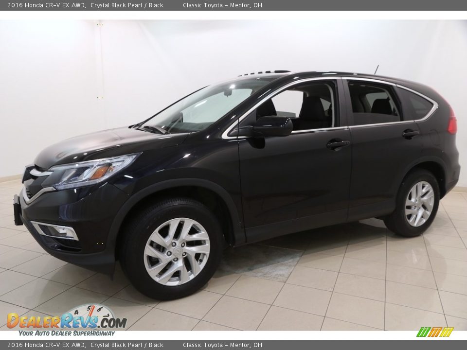 2016 Honda CR-V EX AWD Crystal Black Pearl / Black Photo #3