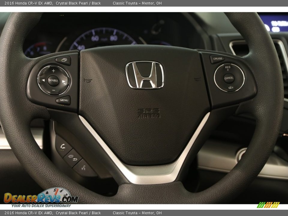 2016 Honda CR-V EX AWD Crystal Black Pearl / Black Photo #8