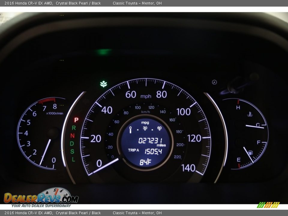 2016 Honda CR-V EX AWD Crystal Black Pearl / Black Photo #9