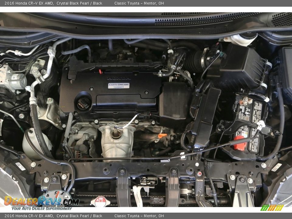 2016 Honda CR-V EX AWD Crystal Black Pearl / Black Photo #35