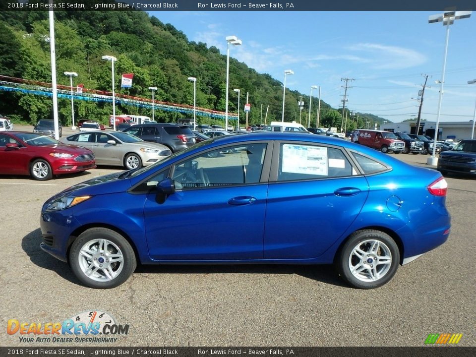 Lightning Blue 2018 Ford Fiesta SE Sedan Photo #6