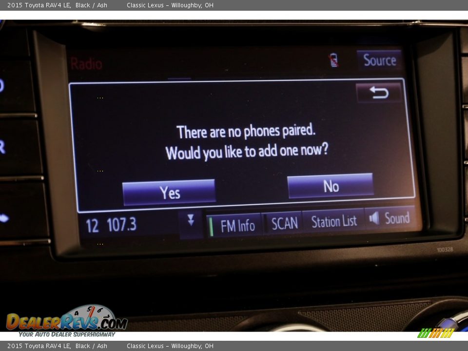 2015 Toyota RAV4 LE Black / Ash Photo #10