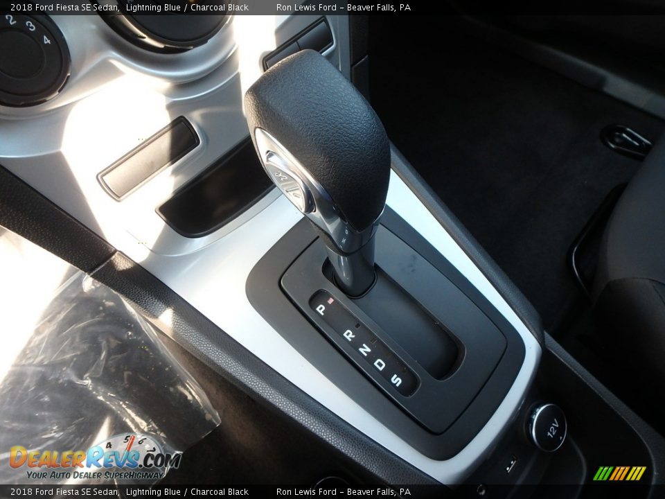 2018 Ford Fiesta SE Sedan Lightning Blue / Charcoal Black Photo #18