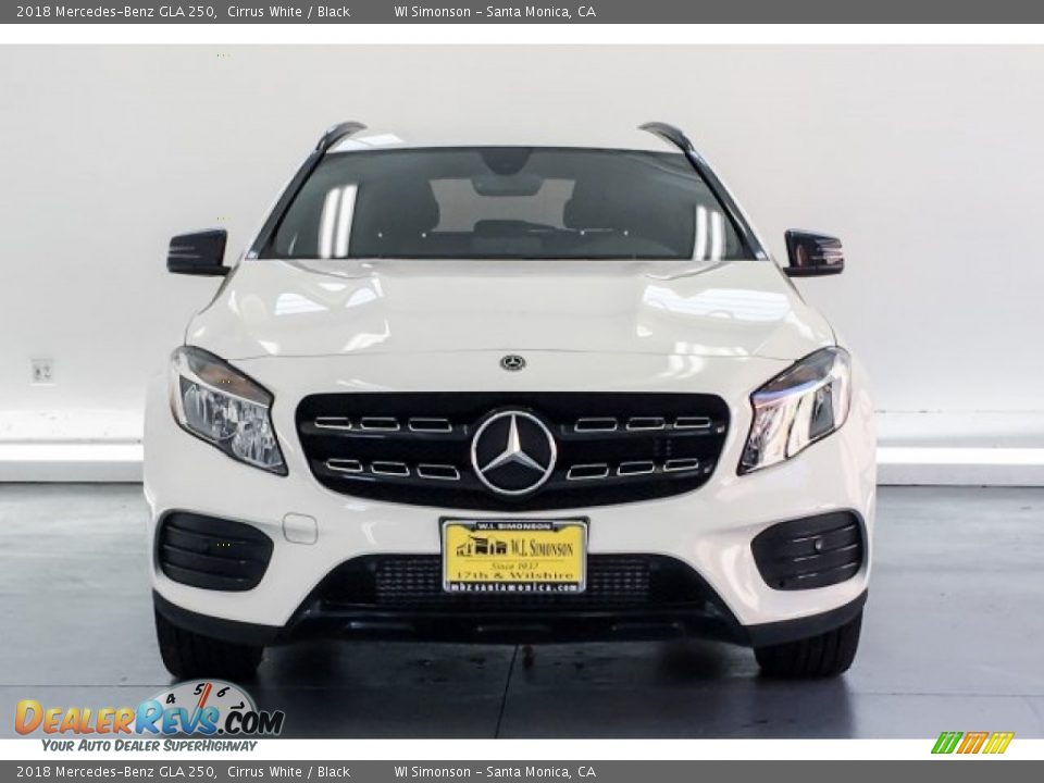 2018 Mercedes-Benz GLA 250 Cirrus White / Black Photo #2