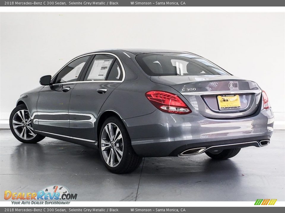 2018 Mercedes-Benz C 300 Sedan Selenite Grey Metallic / Black Photo #3