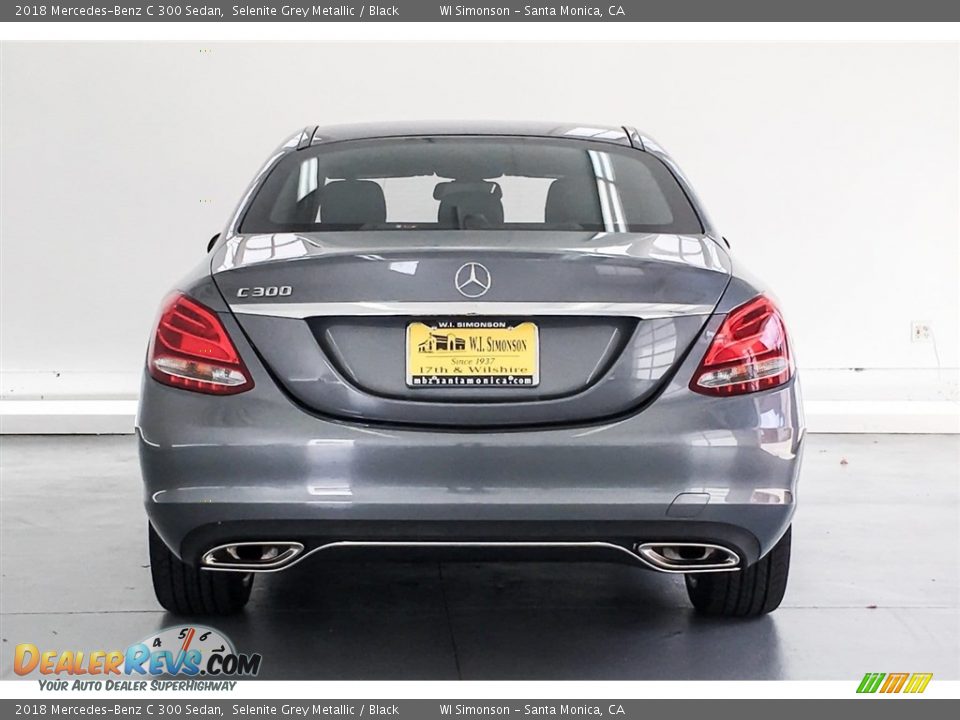 2018 Mercedes-Benz C 300 Sedan Selenite Grey Metallic / Black Photo #4
