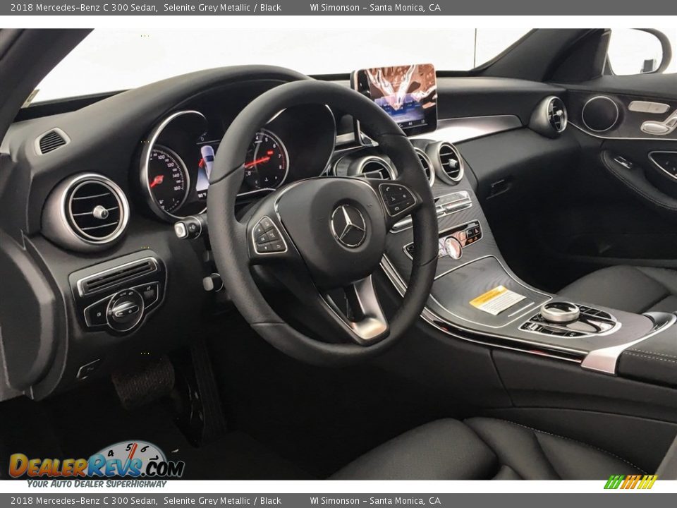 2018 Mercedes-Benz C 300 Sedan Selenite Grey Metallic / Black Photo #5
