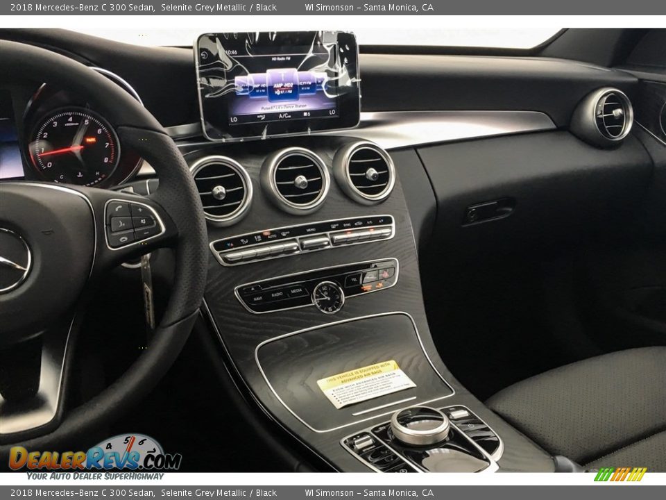 2018 Mercedes-Benz C 300 Sedan Selenite Grey Metallic / Black Photo #6