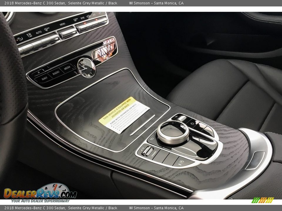 2018 Mercedes-Benz C 300 Sedan Selenite Grey Metallic / Black Photo #7