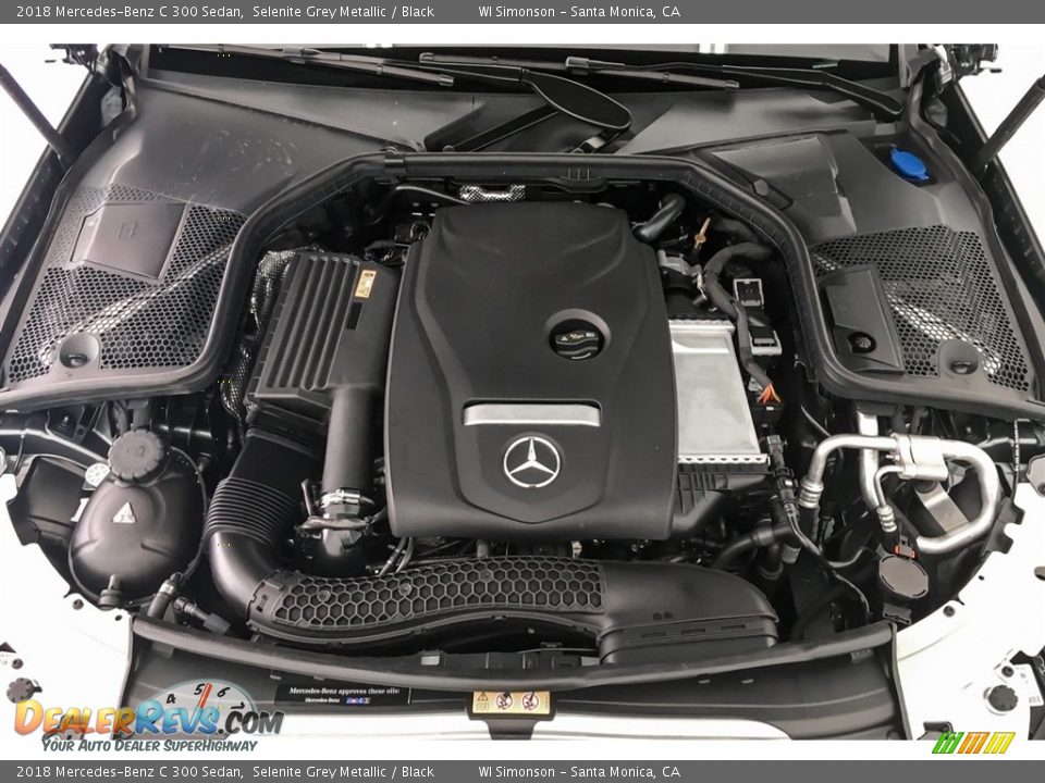 2018 Mercedes-Benz C 300 Sedan Selenite Grey Metallic / Black Photo #8