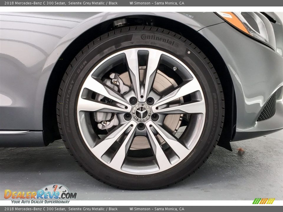 2018 Mercedes-Benz C 300 Sedan Selenite Grey Metallic / Black Photo #9