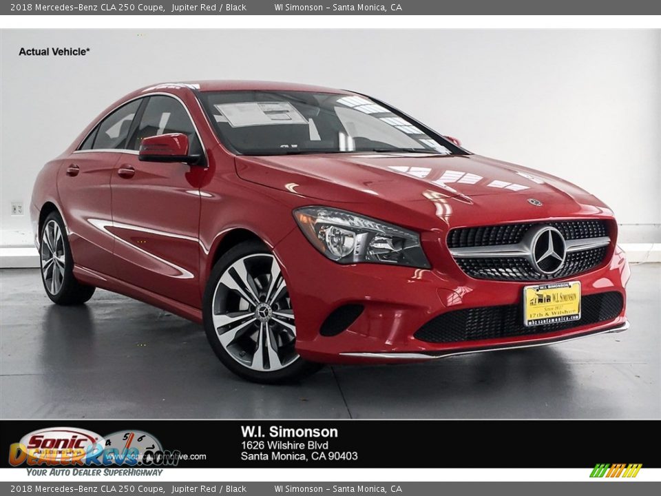 2018 Mercedes-Benz CLA 250 Coupe Jupiter Red / Black Photo #1