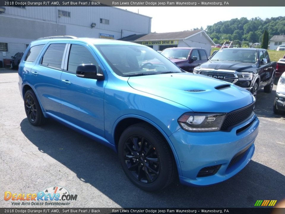 2018 Dodge Durango R/T AWD Surf Blue Pearl / Black Photo #7