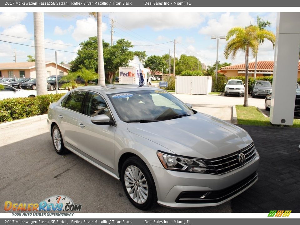 2017 Volkswagen Passat SE Sedan Reflex Silver Metallic / Titan Black Photo #1