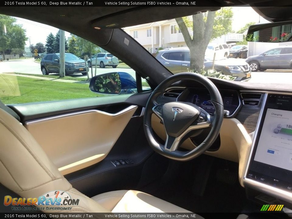 2016 Tesla Model S 60 Deep Blue Metallic / Tan Photo #3