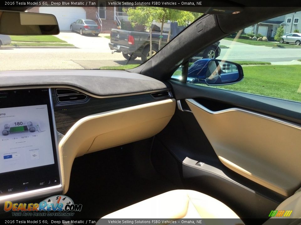 2016 Tesla Model S 60 Deep Blue Metallic / Tan Photo #4