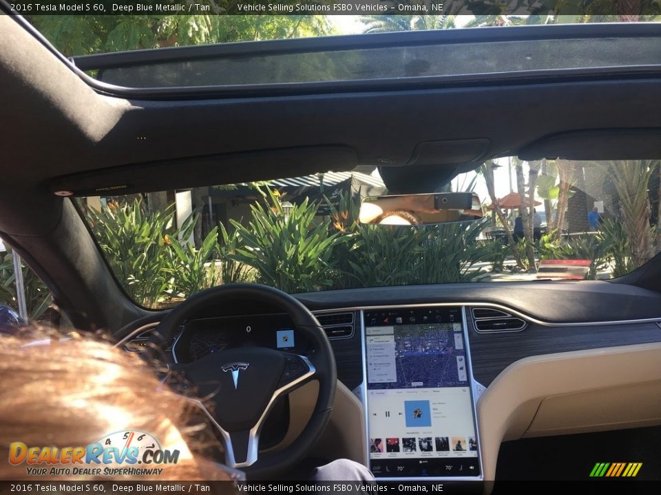 2016 Tesla Model S 60 Deep Blue Metallic / Tan Photo #6