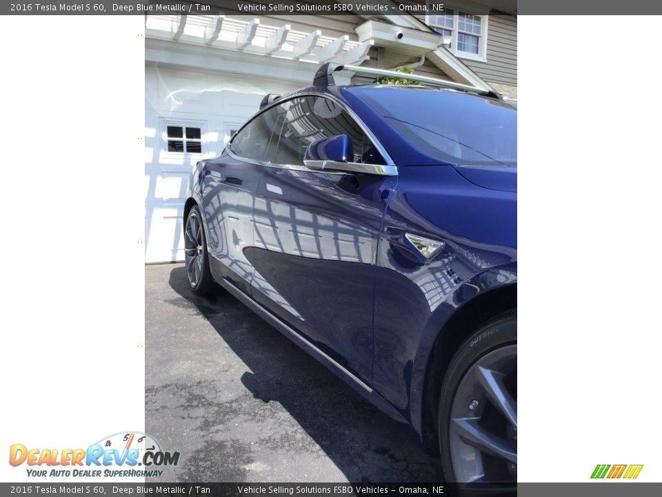 2016 Tesla Model S 60 Deep Blue Metallic / Tan Photo #10