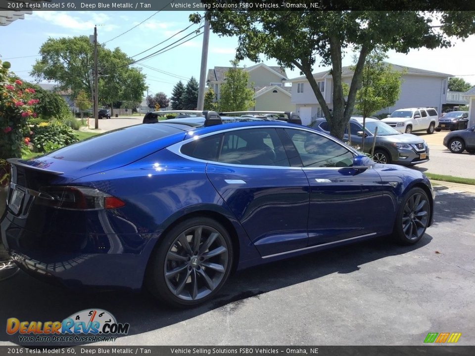 2016 Tesla Model S 60 Deep Blue Metallic / Tan Photo #11