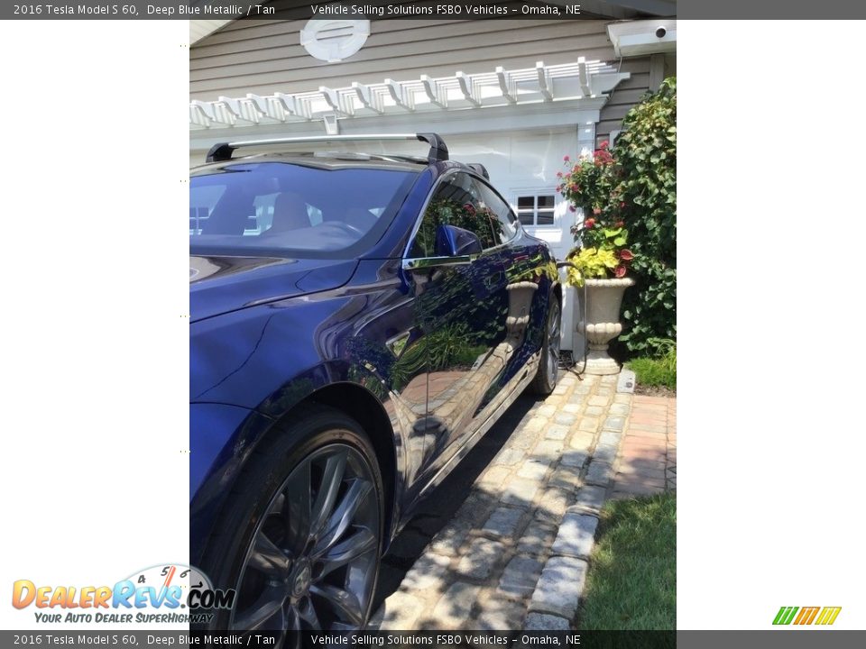 2016 Tesla Model S 60 Deep Blue Metallic / Tan Photo #15