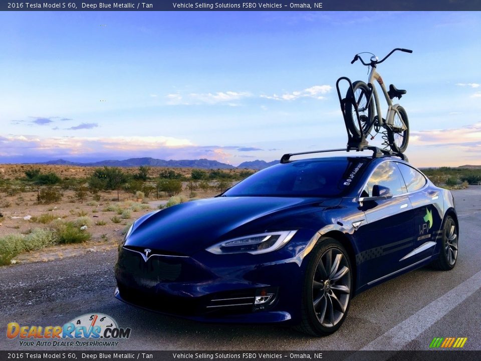 2016 Tesla Model S 60 Deep Blue Metallic / Tan Photo #17