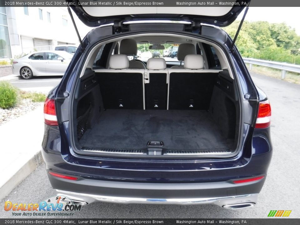 2018 Mercedes-Benz GLC 300 4Matic Lunar Blue Metallic / Silk Beige/Espresso Brown Photo #26