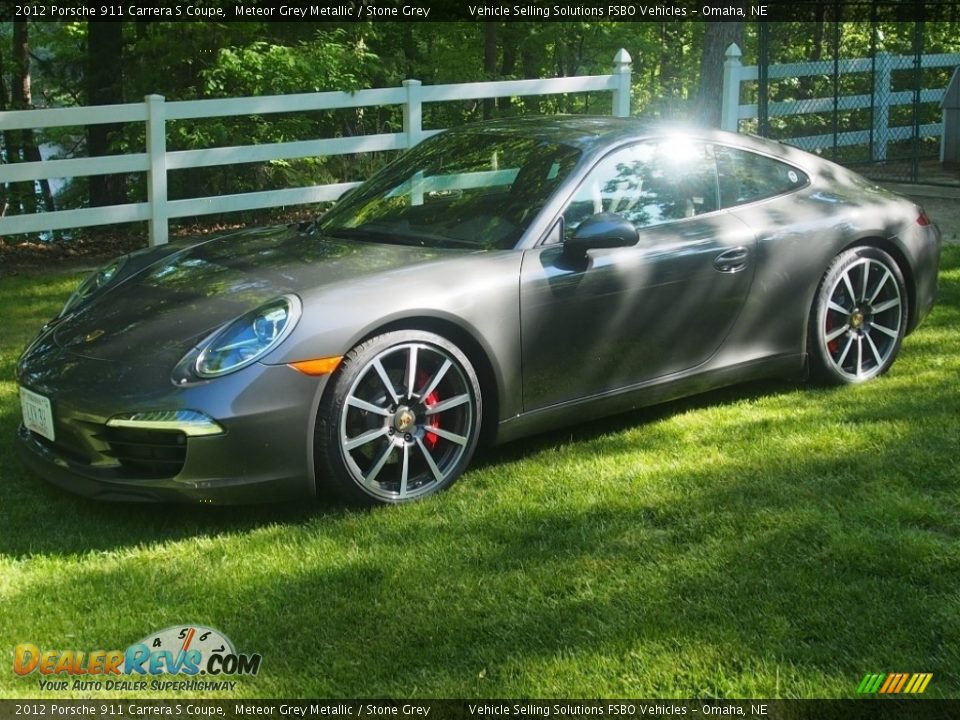 2012 Porsche 911 Carrera S Coupe Meteor Grey Metallic / Stone Grey Photo #1