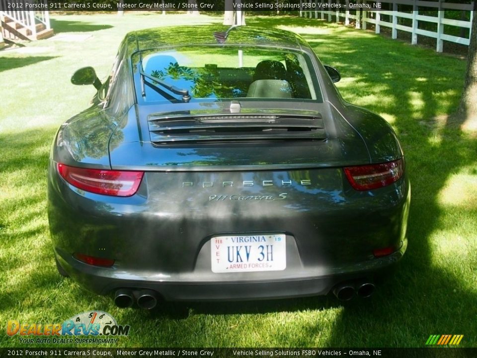 2012 Porsche 911 Carrera S Coupe Meteor Grey Metallic / Stone Grey Photo #7