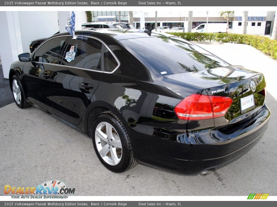 2015 Volkswagen Passat Wolfsburg Edition Sedan Black / Cornsilk Beige Photo #6