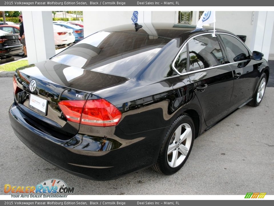 2015 Volkswagen Passat Wolfsburg Edition Sedan Black / Cornsilk Beige Photo #9