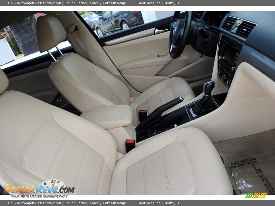 2015 Volkswagen Passat Wolfsburg Edition Sedan Black / Cornsilk Beige Photo #19
