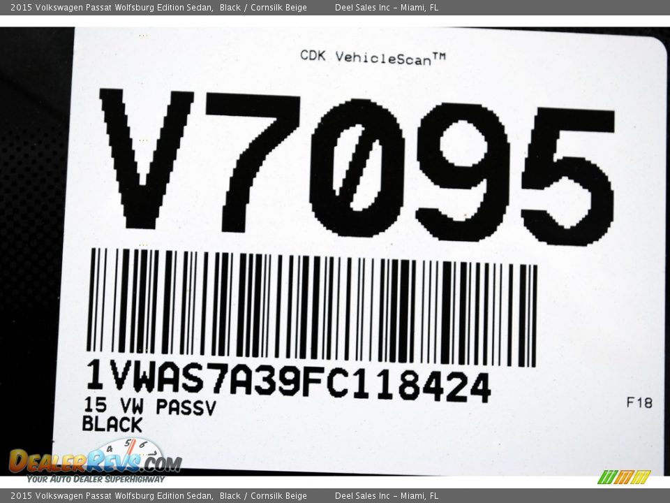 2015 Volkswagen Passat Wolfsburg Edition Sedan Black / Cornsilk Beige Photo #20