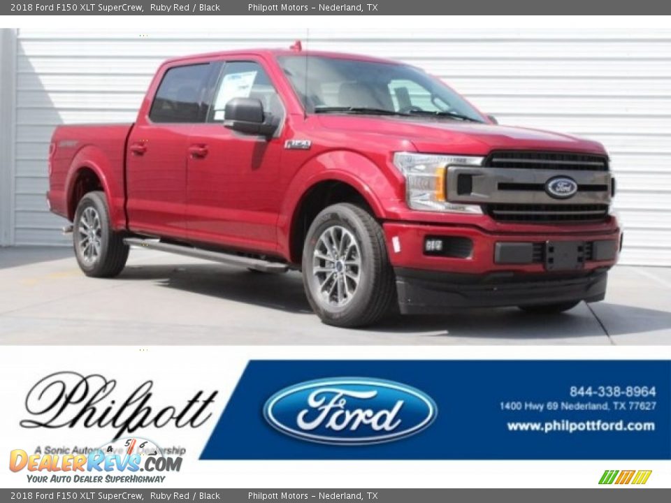 2018 Ford F150 XLT SuperCrew Ruby Red / Black Photo #1