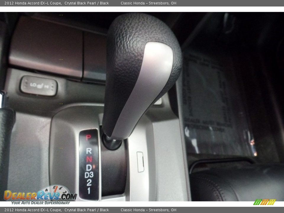 2012 Honda Accord EX-L Coupe Crystal Black Pearl / Black Photo #25