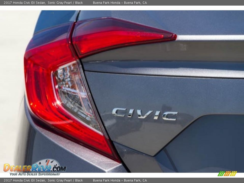 2017 Honda Civic EX Sedan Sonic Gray Pearl / Black Photo #11
