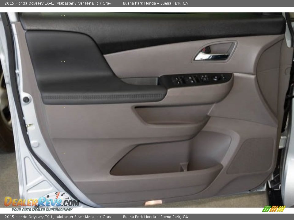 2015 Honda Odyssey EX-L Alabaster Silver Metallic / Gray Photo #31