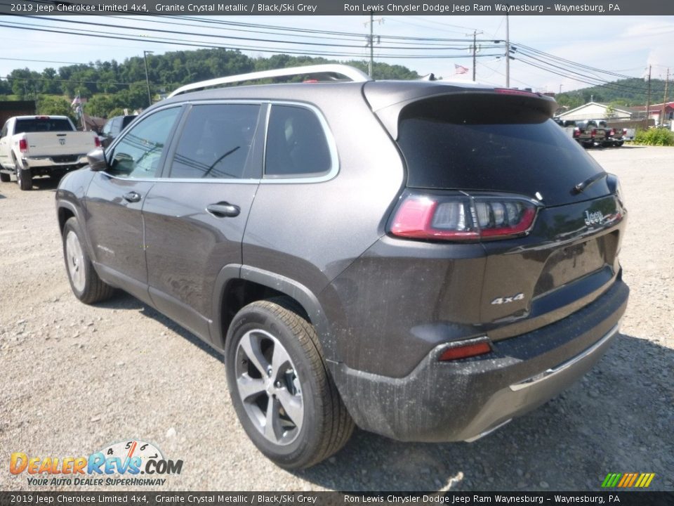 2019 Jeep Cherokee Limited 4x4 Granite Crystal Metallic / Black/Ski Grey Photo #3