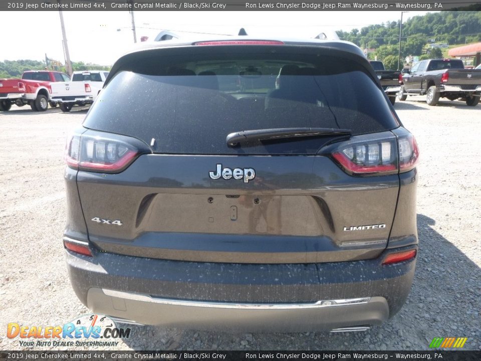 2019 Jeep Cherokee Limited 4x4 Granite Crystal Metallic / Black/Ski Grey Photo #4