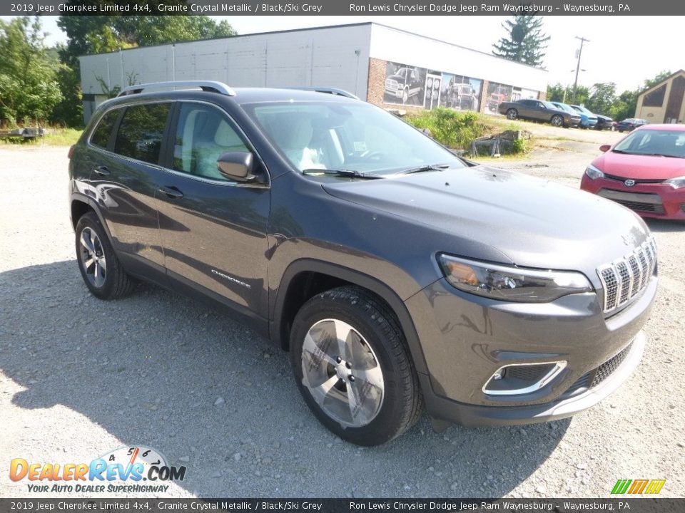 2019 Jeep Cherokee Limited 4x4 Granite Crystal Metallic / Black/Ski Grey Photo #7