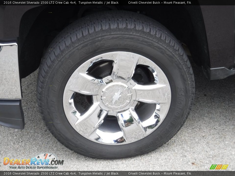 2016 Chevrolet Silverado 1500 LTZ Crew Cab 4x4 Tungsten Metallic / Jet Black Photo #3