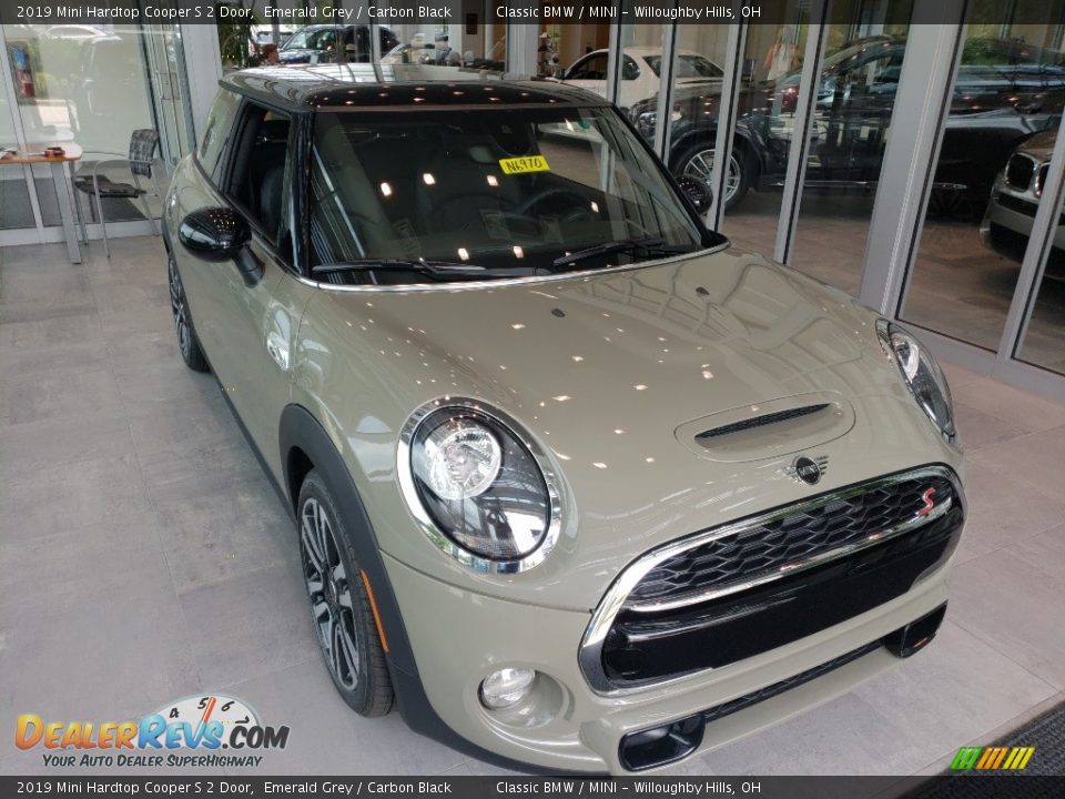 2019 Mini Hardtop Cooper S 2 Door Emerald Grey / Carbon Black Photo #1