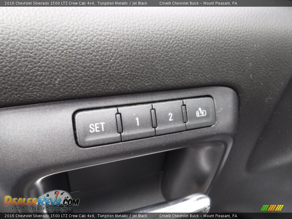 2016 Chevrolet Silverado 1500 LTZ Crew Cab 4x4 Tungsten Metallic / Jet Black Photo #16