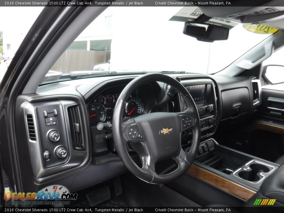 2016 Chevrolet Silverado 1500 LTZ Crew Cab 4x4 Tungsten Metallic / Jet Black Photo #19