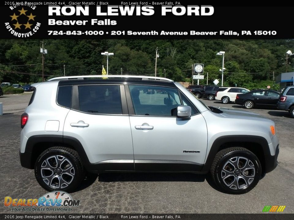 2016 Jeep Renegade Limited 4x4 Glacier Metallic / Black Photo #1