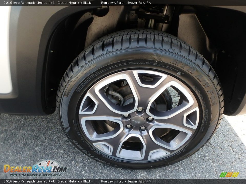 2016 Jeep Renegade Limited 4x4 Glacier Metallic / Black Photo #2